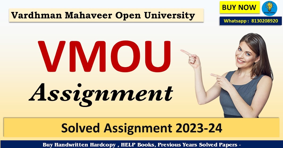 vmou solved assignment pdf download